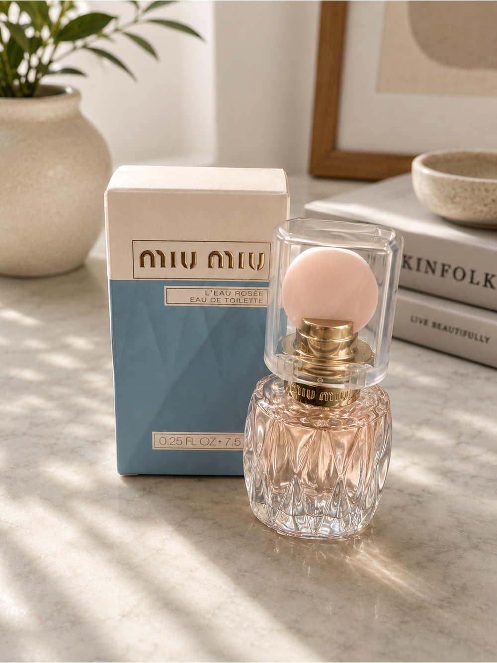 MIU MIU Leau Rosee Eau De Toilette Mini Dabber Splash 0.25oz 7.5ml